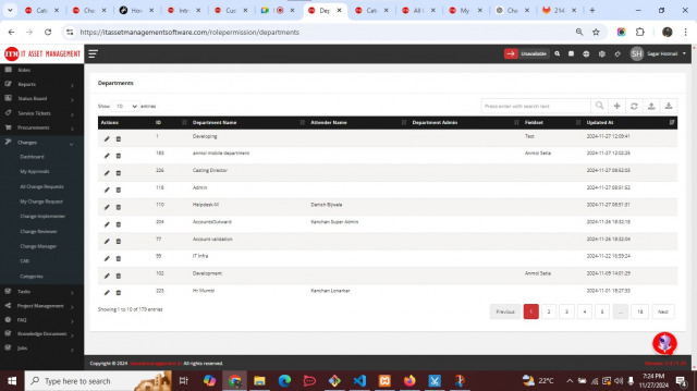 departmentlist departmentlist
